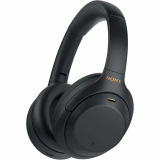 Casque supra-auriculaire sans fil Sony WH-1000XM4 avec réduction du bruit, technologie Bluetooth, connexion multipoint, jusqu'à 30 heures d'autonomie et charge rapide, noir