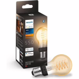 Philips Hue White, vintage filament bulb compatible with Bluetooth, standard format, works with Alexa, Google Assistant and Apple HomeKit