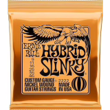 Ernie Ball Hybrid Slinky Nickel Wound Strings, for Electric Guitar, Gauge 9-46