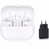 Samsung Galaxy Buds3 Pro, Écouteurs sans Fil, Réduction Active de Bruit, Bluetooth, Blanc, Audio 360, Galaxy AI, Chargeur Secteur Inclus, (Version FR) [Exclusivité Amazon]