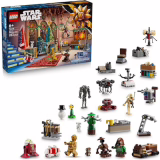 LEGO Star Wars Le Calendrier de l’Avent 2025 - Jeu pour Garçon ou Fille dès 6 Ans - Compte à Rebours Avant Noël avec 24 Surprises Dont 2 Minifigurines & 5 Figurines de Droïdes - Idée Cadeau 75418