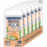 Le Petit Marseillais | Crème de Douche Extra Douce Fleur d'Oranger Bio (pakket van 6 flessen van 250 ml) – Douchegel met 92% ingrediënten van natuurlijke oorsprong – Volledig recyclebare fles