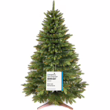 Premium Artificial Christmas Tree 220 cm - TEST WINNER 10 Year WARRANTY - Nature Faithful, Dense Branches, Artificial Christmas Tree with Wooden Stand - Pure Living Artificial Tree