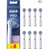 Oral-B Pro Sensitive Clean Borstels voor Elektrische Tandenborstels, Verpakking van 8 Stuks