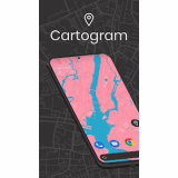 Cartogram Wallpaper Map