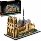 LEGO Architecture Notre-Dame de Parijs - Bouwmodel voor Architectonische Tentoonstelling - Set voor Volwassenen - Kathedraal - voor Liefhebbers van Geschiedenis, Reizen en Kunst 21061