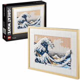 LEGO ART Hokusai – De Grote Golf, Set Japanse Muurdecoratie, Oceaan Schilderij, Creatieve Vrijetijdsbesteding voor Volwassenen, DIY Interieur, Kantoordecoratie 31208