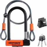 Antivol en U Kryptonite Evolution Mini-7 W, câble flexible à double boucle, antivol pour vélo, niveau de sécurité 7/10, offre un niveau de protection élevé, dimensions 8,3 cm x 15,3 cm