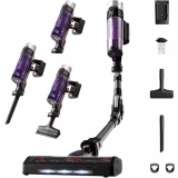 Rowenta X-Force Flex 9.60 Allergie Kit, Stofzuiger zonder draad, Multifunctioneel, Flexibele buis, Krachtig, Accuduur 45 min, Ultralicht, Verwijderbare batterij, Paars/RVS, RH2038WO