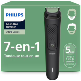 Philips Tondeuse tout-en-un Multigroom série 3000 7 accessoires - Tondeuse pour barbe et cheveux, Lames auto-affûtées respectueuses de la peau, 10 hauteurs de coupe, Modèle MG3930/15