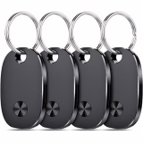 Air Traceur Tag Lot de 4, Bluetooth Tracker Fonctionne avec Apple Find My (iOS Uniquement), Batterie remplaçable, IP67 Étanchéité Localisateurs D’Objets pour Valises/Portefeuilles/Clés[weTag Pro]