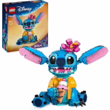 LEGO ǀ Disney Stitch - Jouet de Construction - Figurine à Exposer avec Cornet de Glace & Fleur - Décoration de Noël - Idée Cadeau pour Fille ou Garçon dès 9 Ans et Fans du Film Lilo & Stitch 43249
