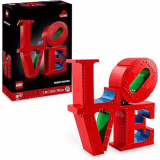LEGO Art Love - Modèle 3D à construire pour adultes, cadeau idéal pour les couples à l'occasion de la Saint-Valentin ou de la fête des mères, décoration pour la chambre à coucher, sculpture pop art 31214