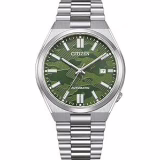 Citizen Montre voor Heren Analoog Automatisch met een Riem van RVS Tsuyosa