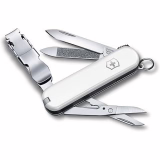 Couteau suisse Victorinox, coupe-ongles 580, outil multifonction, manucure, pédicure, 8 fonctions, petite lame, lime à ongles, rouge