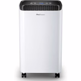 ProBreeze Dehumidifier, 12 L Dehumidification Capacity in 24 Hours - Electric Dehumidifier with 2 L Water Tank, Laundry Drying, Automatic Humidity Sensor, Timer - Mold Protection