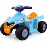 FEBER - Quad Racy Bluey 6V, electric car for boys and girls aged 18 months to 3 years, with accelerator, large wheels for better stability, up to 40 minutes of battery life, charger included, Famous (FEQ06000)