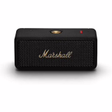 Portable Marshall Emberton II Bluetooth Speaker, Wireless and Water Resistant - Black and Brass