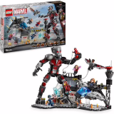 LEGO Marvel Captain America : Scène d'action de la Guerre Civile, Kit de construction de super-héros pour enfants avec 8 minifigurines, Jouet d'aventure pour enfants, Cadeau de jeu de rôle pour garçons et filles 76314