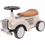 TURBO CHALLENGE - Rétro Vintage - Trotteur - 119183 - Roues Libres - Blanc - 25Kg Max - Plastique - Jouet Enfant - Cadeau - Anniversaire - Décoration - Chambre - À Partir de 12 Mois