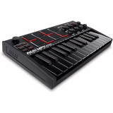 Akai Professional MPK Mini MK3 - Clavier MIDI USB Portable avec 25 Touches, 8 Pads de Batterie, Logiciels et Native Instruments Sound Package (NKS Integration), Noir