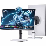 KTC Ecran PC 27 Pouces Mini LED | 2K@180Hz QHD 2560x1440P | VESA Display HDR1400 | Temps de réponse 1ms | Adaptive Sync | 148% sRGB | HDMIx2, DPx1 | Support Vertical et Mural | Ecran PC Gamer Blanc
