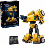 LEGO Icons Transformers Bumblebee Articulated Figure, Adult Building Kit, Office Decoration and Home Accessory, Gift for Him and Her, Transforms into Car 10338