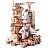 ROKR Puzzle 3D Maquette en Bois Navette Spatiale à Construire Adulte Idée Cadeau Unique pour Homme(Space Shuttle LKA02)