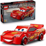 LEGO Speed ​​Champions Voiture de course Flash McQueen – Kit de construction de voiture pour enfants – Cadeau Disney pour garçons et filles de 9 ans et plus, fans des films Pixar Cars – 77255