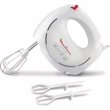 Moulinex Easymax, Batteur électrique, 200 W, 2 vitesses, 2 jeux de fouets inclus, Ergonomique, Compact, Blanc ABM11A30