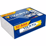 VARTA Piles AAA, lot de 12, Energy, Alcalines, 1,5V, Cube, emballage recyclé à 90%, pour des besoins de base simples, Made in Germany