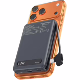 Batterie Externe, 10000mAh 20W Magnétique Power Bank Charge Rapide, Induction Chargeur Portable sans Fil Compatible avec Magsafe, Qi2 Certifié pour iPhone 17 16 15 14 13 12, USB C Câble pour Samsung