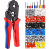 LUZOON Crimping Terminal, Wiring Terminal 1400 Terminals 0.5-10mm² Crimping Tool Kit for Crimping Tool, Tools, Electrical Terminals, Red