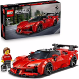 LEGO Speed ​​Champions Ferrari SF90 XX Stradale - Voiture de sport - Kit de construction avec 1 minifigurine de pilote de course - Produit dérivé Ferrari - Jeu de construction pour enfants de 9 ans et plus - Idée cadeau - 77254