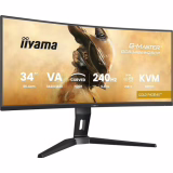 iiyama G-Master Gold Phoenix, VA courbé 1500R, 3440x1440@240Hz, 0.4ms, Adaptive Sync, 500cd, HP, DP/HDMI 2.1 VRR 2K120FPS, USB HUB, USB-C Dock (95W), Pied en réglable, KVM, PC & Console Next gen