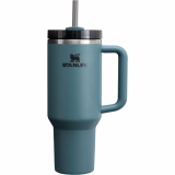 STANLEY Quencher H2.0 FlowState Mug Isotherme avec Paille 1.2L - Froid Pendant 11 Heures - Glacé Pendant 48 Heures - Thermos Lavable au Lave-Vaisselle - Gourde Inox Sans BPA - Blue Spruce