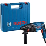 Perforateur rotatif Bosch Professional GBH 2-21 (avec SDS plus, incluant une poignée supplémentaire, un chiffon pour machine, une butée de profondeur, dans un coffret de rangement)