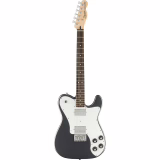 Fender by Squier Affinity Series Telecaster Deluxe Guitare Électrique, Touche en Laurier, Pickguard Blanc, Charcoal Frost Metallic