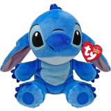 TY - Disney - Peluche Musicale Stitch 22 cm - Doudou Musical - TY44012, Bleu