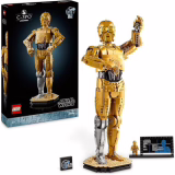 LEGO Star Wars 75398 C-3PO - Figurine Collector - Bouw- en Tentoonstellingsmaquette voor Volwassenen - Presentatiestandaard, Beschrijvingsplaatje & Minifiguur - Cadeau-idee voor Fans, Mannen of Vrouwen
