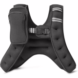 Amazon Basics Gilet lesté avec bande réfléchissante, non réglable, 5,4 kg, Noir