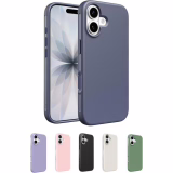 Belkin SheerForce Protect Coque iPhone 17, Coque de Protection Compatible MagSafe, Design Fin, Protection Antimicrobienne, Antirayure, Magnétique et Anti-Impacts- Bleu