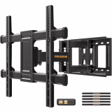 PERLEGEAR Support Mural TV pour écrans 37-84 Pouces Jusqu'à 60KG, Fixation TV Murale Inclinable et Orientable Max. VESA 600x400mm, Accroche TV Mural