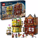 LEGO Harry Potter - Palais de Quidditch et glacier, boutique du Chemin de Traverse, avec 6 minifigurines et accessoires, dont le balai Nimbus 2000. Cadeau idéal pour les enfants de 8 ans et plus (réf. 76452).