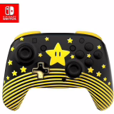 Turtle Beach Rematch Super Mario Star Manette sans fil w/brille dans le noir et sous licence officielle Nintendo – pas de bouton C