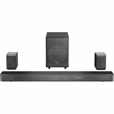 Hisense AX5120G – Barre de Son 5.1.2 Dolby Atmos, 420W, avec Caisson de Basses sans Fil et 2 Enceintes Arrière sans Fil, Son Surround 3D, HDMI eARC, Bluetooth, Modes Audio (Jeu, Film...)