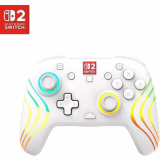 Turtle Beach Afterglow Wave Blanc Manette de gaming RGB sans fil Sous licence officielle pour Nintendo Switch 2