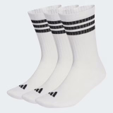 adidas Unisex CHAUSSETTES MI-MOLLET SPORTSWEAR REMBOURRÉES 3 BANDES (3 PAIRES)