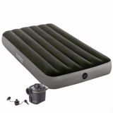 INTEX Prestige Downy Twin XL Air Mattress with Built-in Pump Fiber-Tech