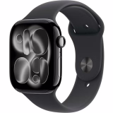 Apple Watch Series 11 [GPS 46 mm] Montre connectée avec boîtier Obsidienne et Bracelet Sport Noir. Score de Sommeil, Moniteur d’activité, Suivi de la santé, écran Toujours activé